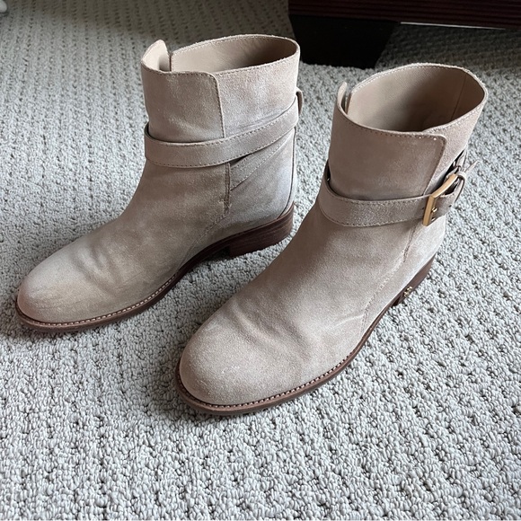 Tory Burch Tan Suede Leather Boots - Picture 3 of 8